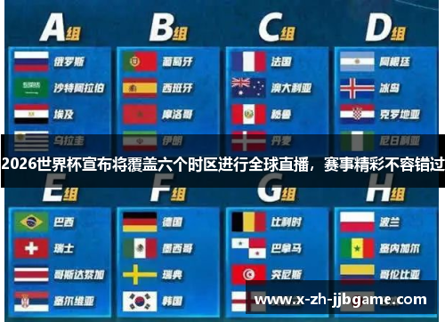 2026世界杯宣布将覆盖六个时区进行全球直播,赛事精彩不容错过 2026世界杯宣布将覆盖六个时区进行全球直播,赛事精彩不容错过